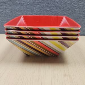 Lot 4 Missoni Target 20th Anniversary Melamine Collection Zig Zag Cereal Bowls